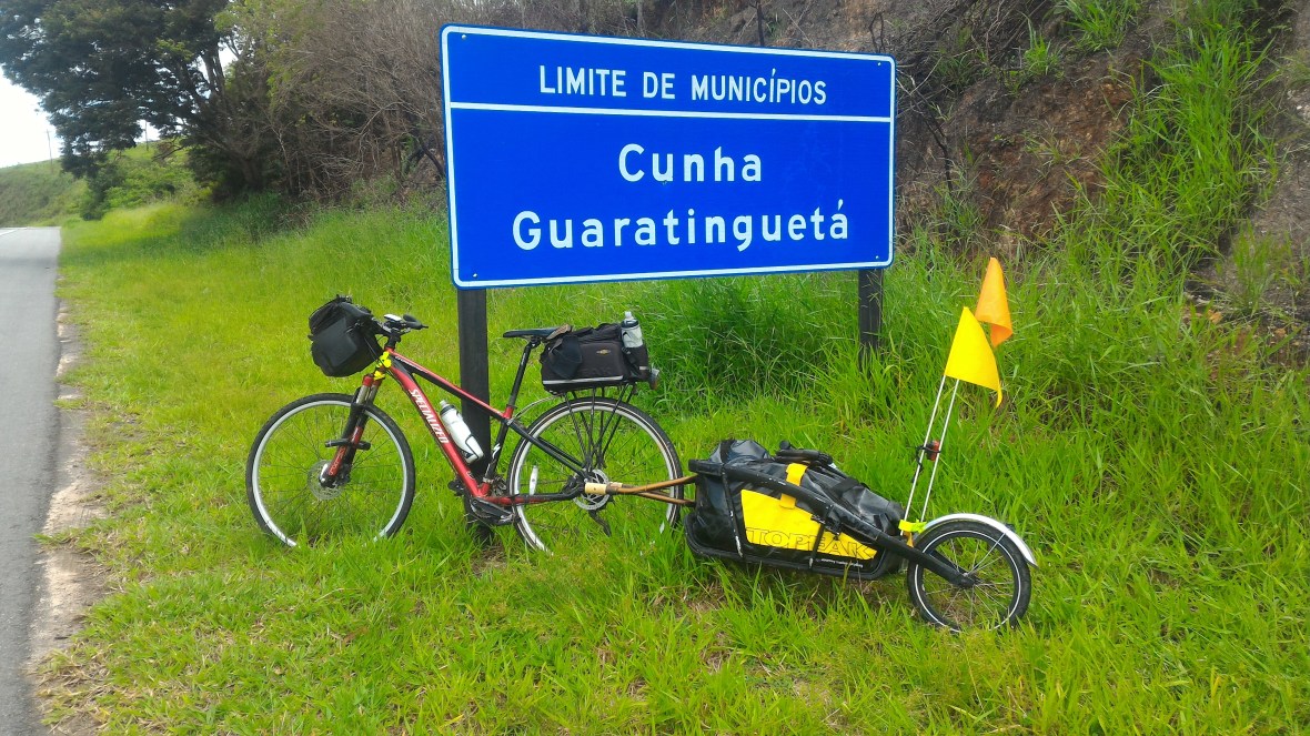 Limite de municípios Guaratinguetá e Cunha