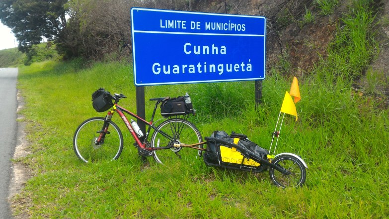 Limite de municípios Guaratinguetá e Cunha